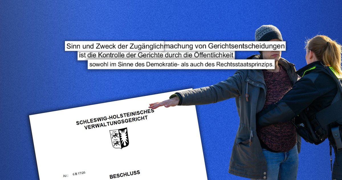 Das Landgericht Flensburg muss seine Entscheidung zur „Letzten Generation“ veröffentlichen.